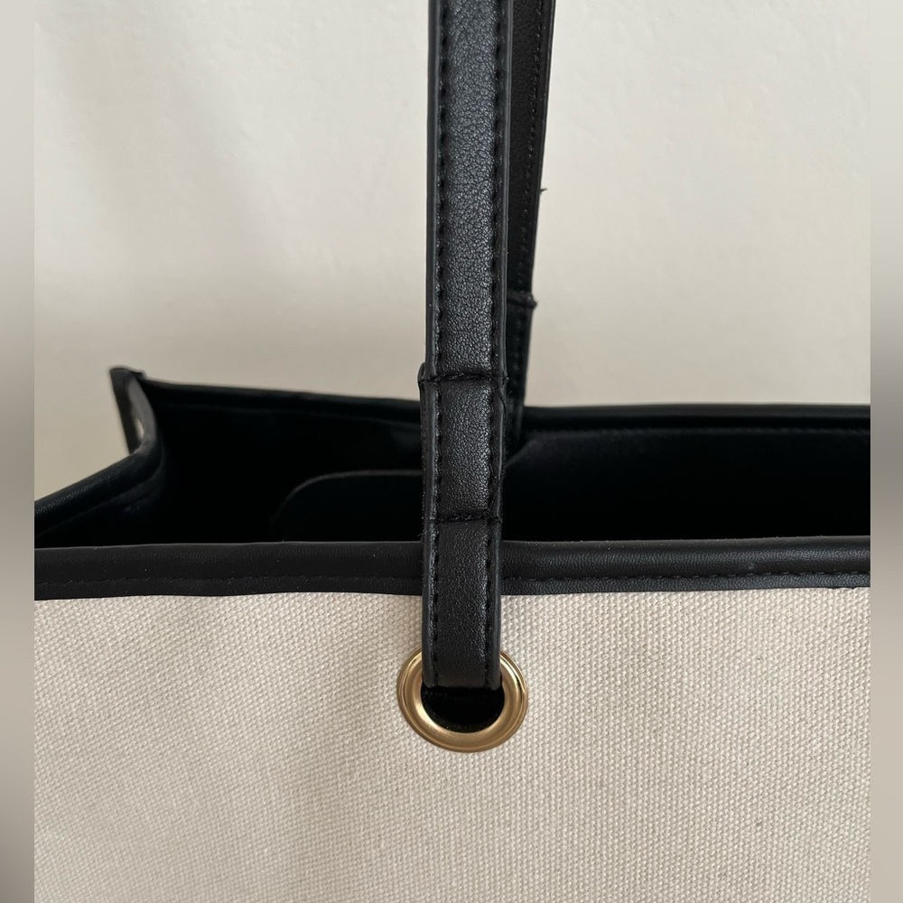 LIMITED EDITION Coated Canvas Shopping Tote BNWOT - Picture 7 of 11